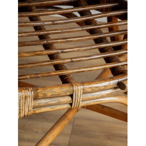 Paire de chaises en rotin n°691