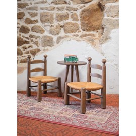 Paire de chaises pour enfant en bois n°245