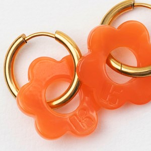 Baby fleurette - acier inoxydable doré Orange