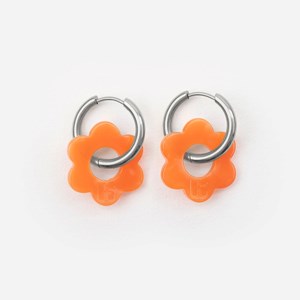 Baby fleurette - acier inoxydable argenté Orange