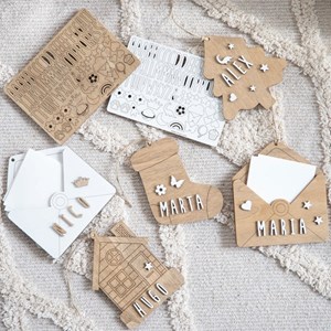 Os de noël personnalisable bois blanc