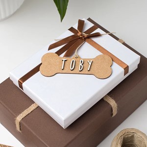 Os de noël personnalisable bois naturel