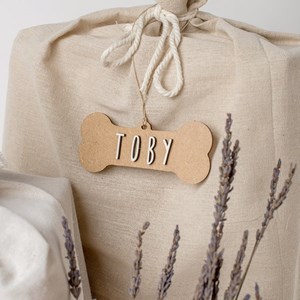 Os de noël personnalisable bois naturel