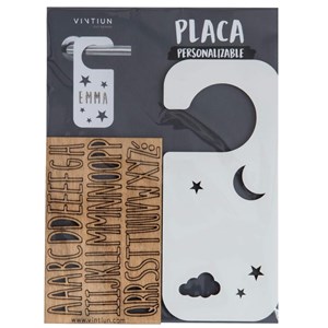 Accroche-porte personnalisable - nuit bl