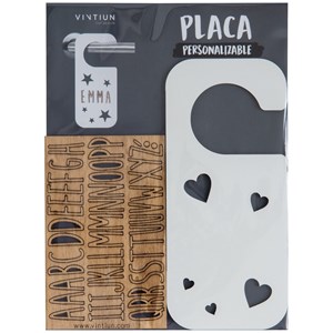 Accroche-porte personnalisable - cœurs