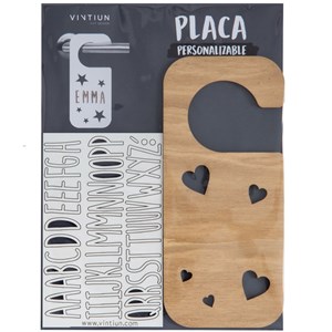 Accroche-porte personnalisable - cœurs