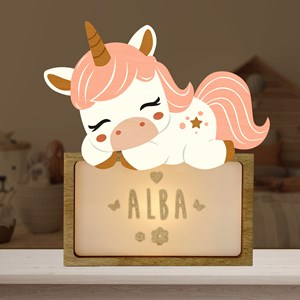 Lampe à poser personnalisable - licorne