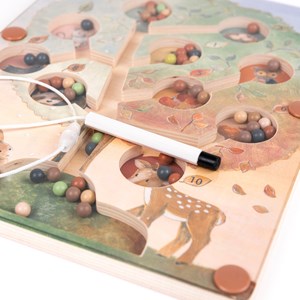 Labyrinthe magnétique coloré arbre