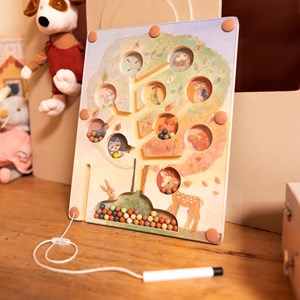 Labyrinthe magnétique coloré arbre