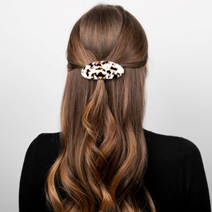 Barrette ovale Latte