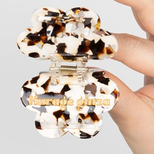 Pince à cheveux fleurette Latte