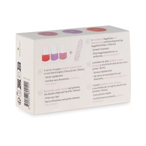 Coffret 3 vernis à ongles pelables à l'e