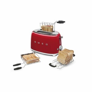 Grille-pain smeg tsf01rdeu 950w rouge 95