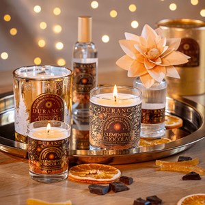 Petite bougie parfumée clémentine chocolat