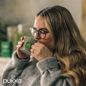 Pukka, infusion biologique, thé vert suprême et matcha