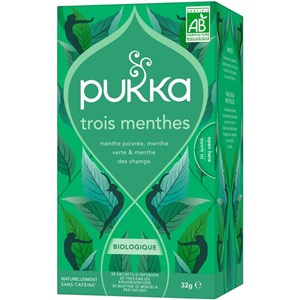 Pukka, infusion biologique, goût trois menthes