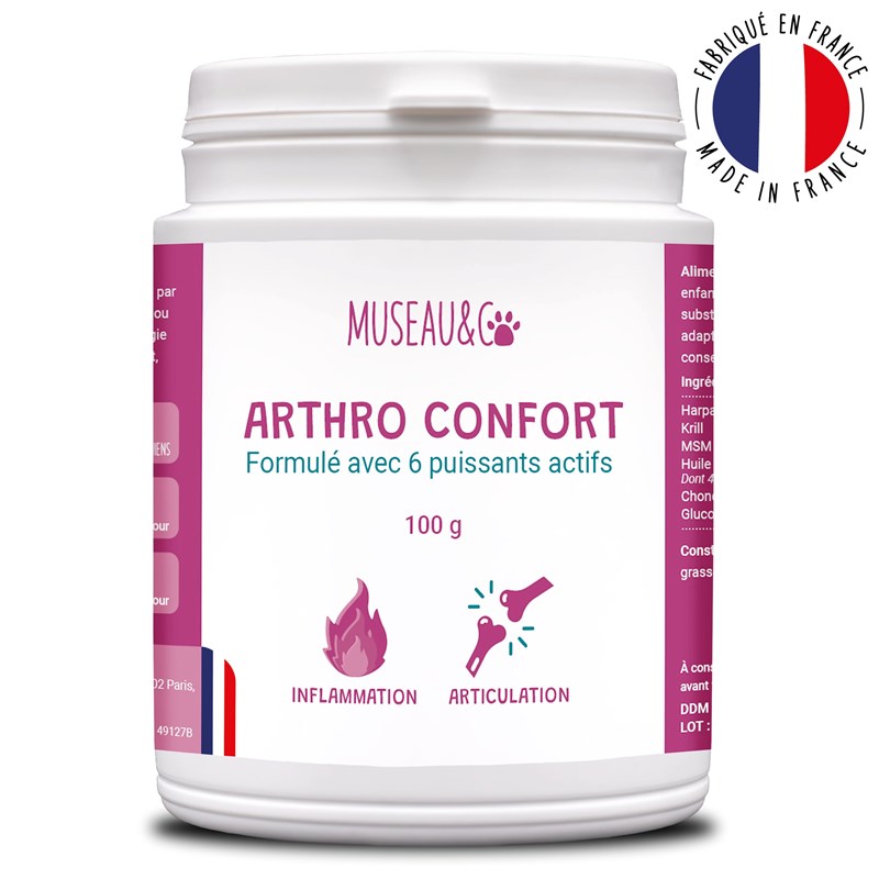 Arthro confort - mobilité - articulation - souplesse - chien et chat - 100g