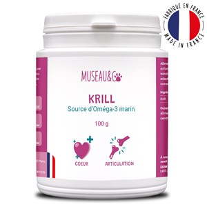Krill - articulation - oméga-3 - souplesse - mobilité - chien et chat - 100g