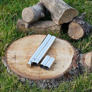 Flasque inox fosco forme cigare 2,5 oz