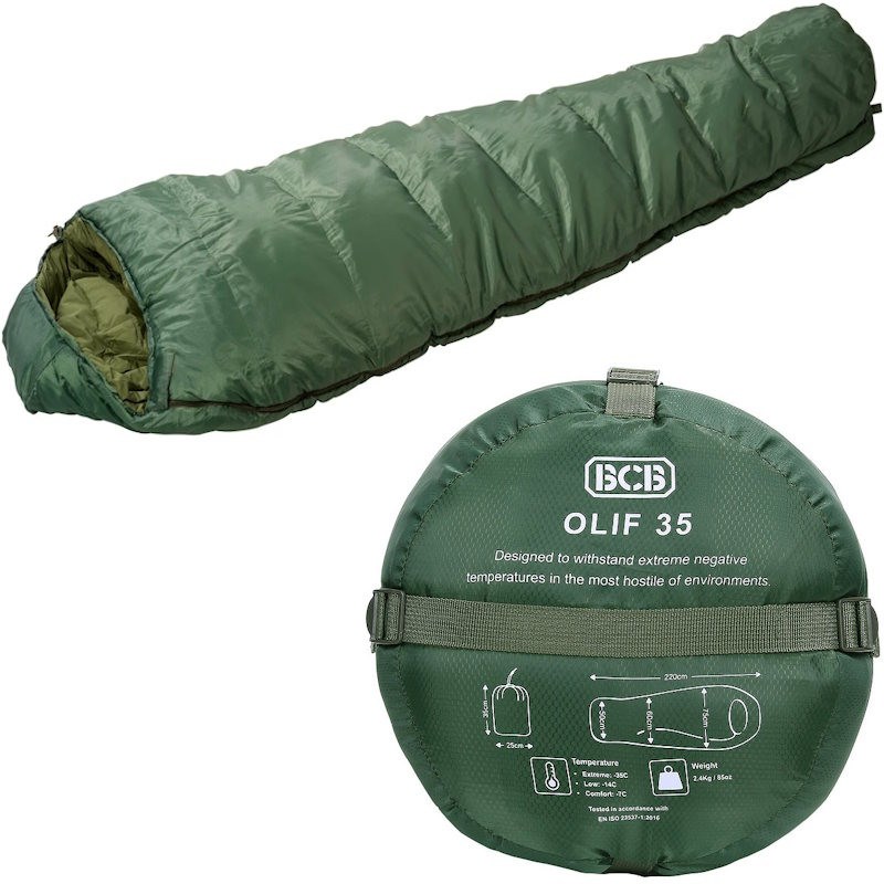 Bcb Bushcraft - Sac de couchage bcb olif 35 vert olive