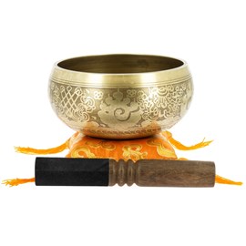 Bol chantant tibétain gravures - grand