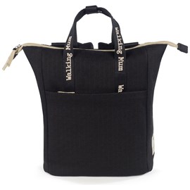 Sac à dos à langer eco mum black
