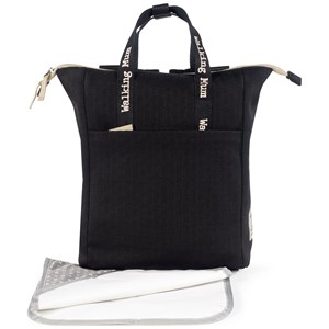 Sac à dos à langer eco mum black