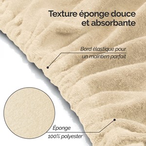 Drap éponge table de massage - confort +