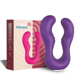 Vibromasseur lesbiennes en forme de u télécommandé