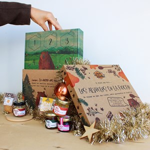 Calendrier de l'avent miel les alveoles de la ruche