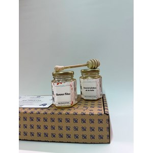 Coffret fetes 2 pots de miel