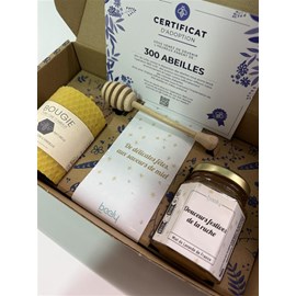 Coffret fetes 1 miel & 1 bougie