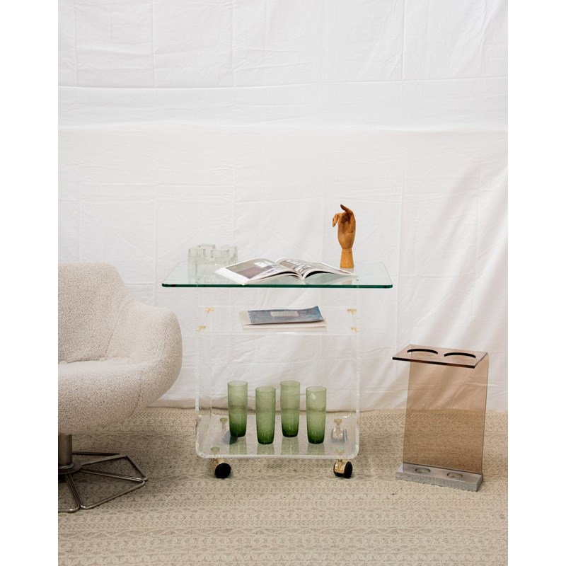 Desserte en verre et plexi n°181