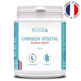 Charbon végétal - digestion - purification - anti-gaz - chien et chat - 100g