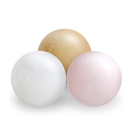 200 balles de piscine 6 cm or-rose