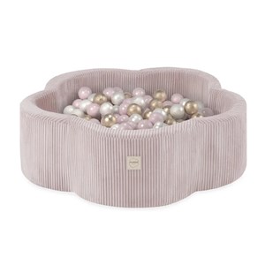 Piscine sèche 95x30 + 300 balles rose