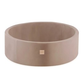 Piscine ronde 90x30 cm velours beige