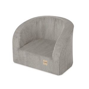 Siège en velours côtelé beige