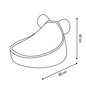 Fauteuil plush nest rose