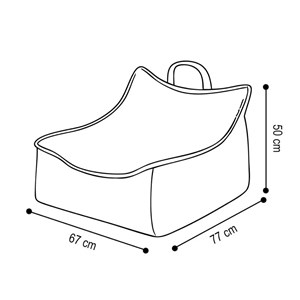 Fauteuil plush nest gris