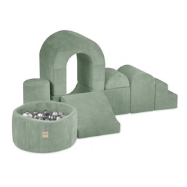 Château plush nest vert