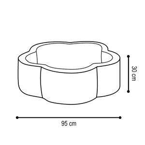 Piscine plush nest gris