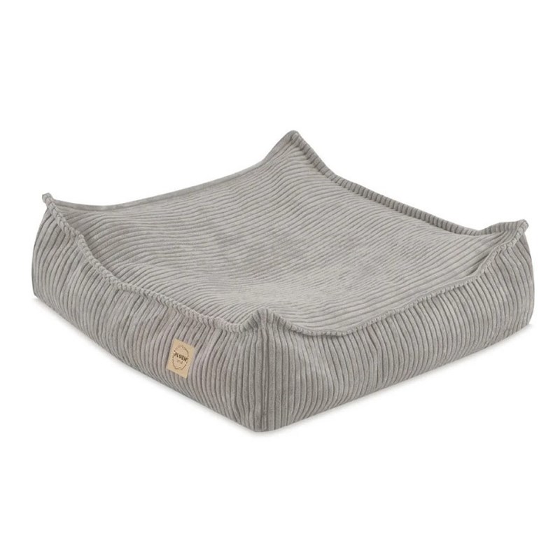 Pouf plush nest gris