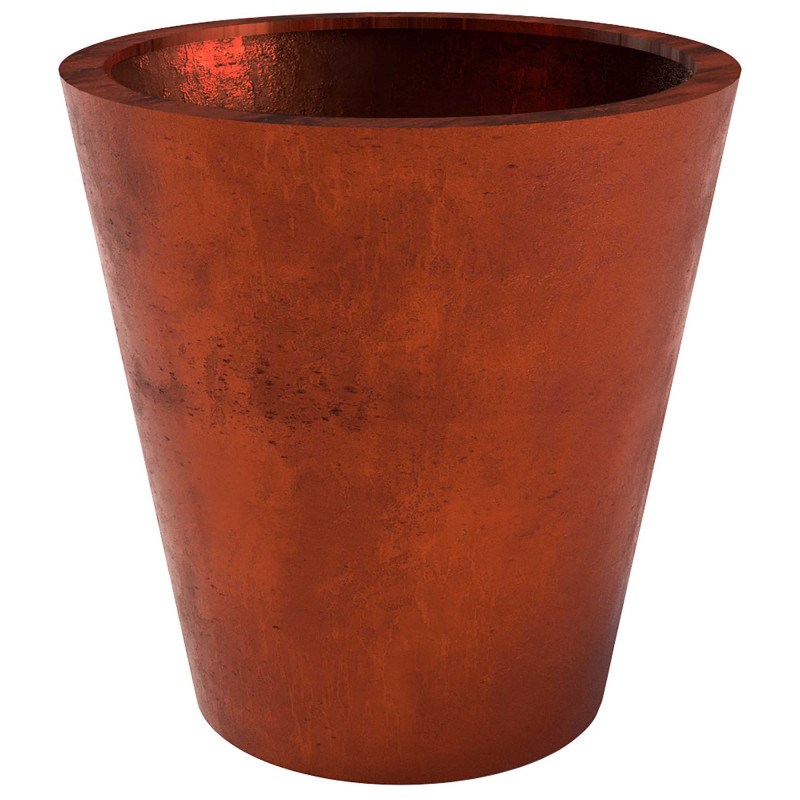 Bac rond en acier corten 350l cerland