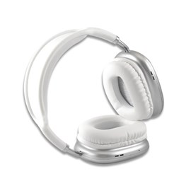 Casque bluetooth confort silver&nbsp;blanc