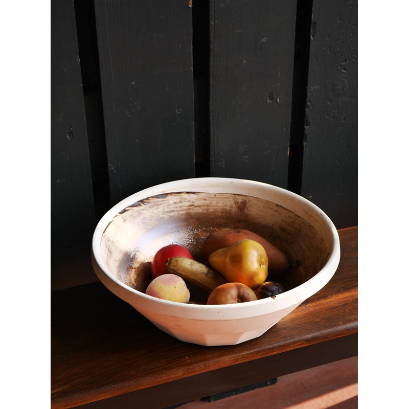 Ancien saladier en grès chiné