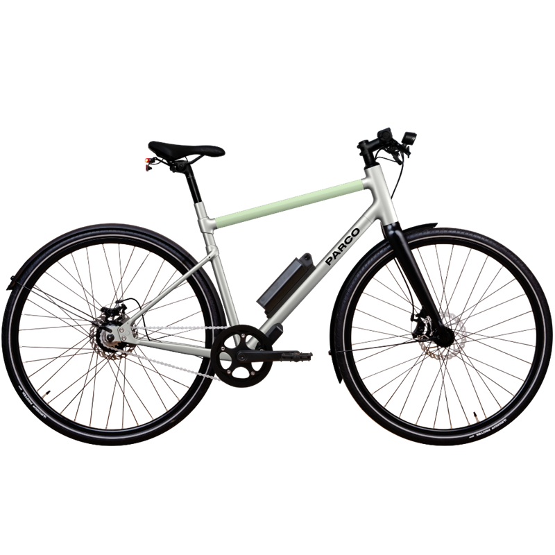 Vélo électrique parco 006 cadre haut vert