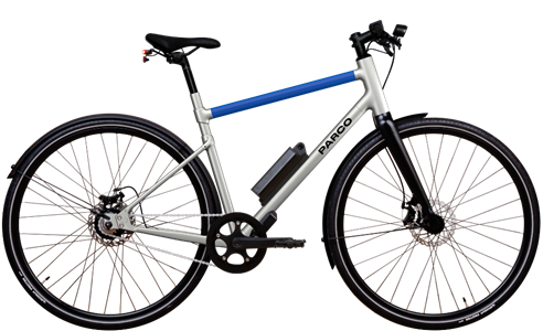 Vélo électrique parco 006 cadre haut bleu