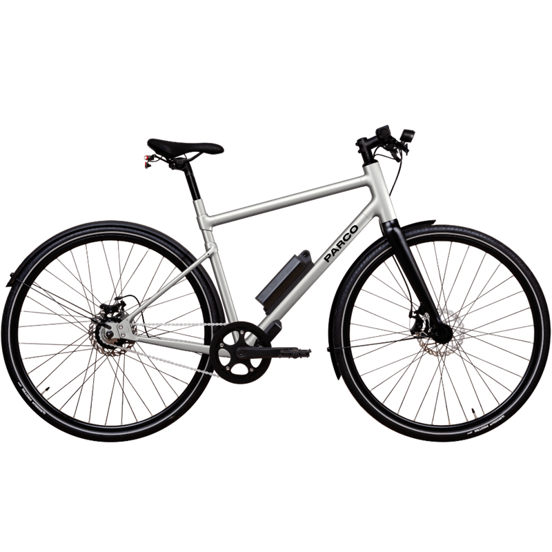 Vélo électrique parco 006 cadre haut aluminium brossé