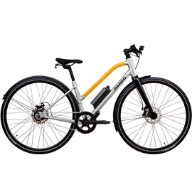 Vélo électrique parco 006 cadre bas jaune